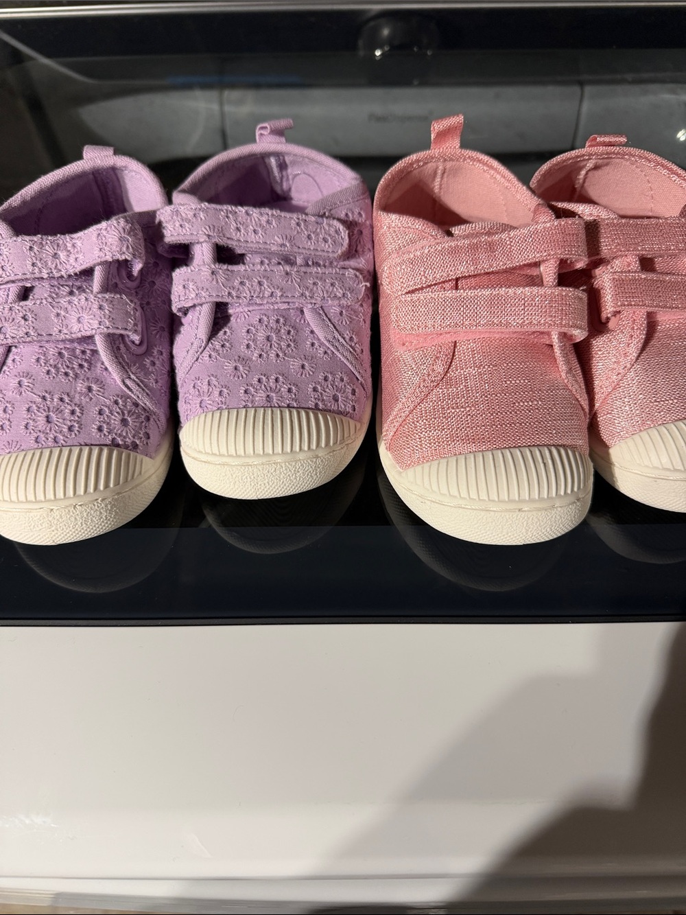 jumping beans Toddler Hook-and-Loop Sneakers in Lavender and Pink